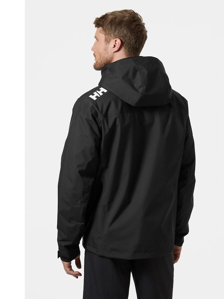 Helly Hansen Waterproof Crew Hooded Midlayer Sailing Black Jacket 2.0 - Image 2 of 4