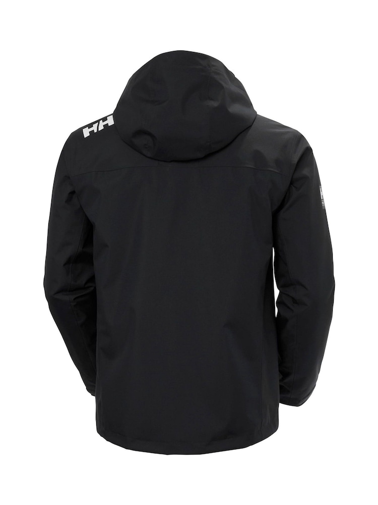 Helly Hansen Waterproof Crew Hooded Midlayer Sailing Black Jacket 2.0 - Image 4 of 4