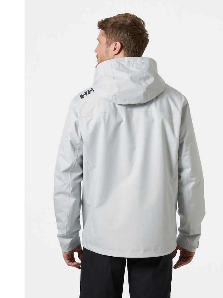 Helly Hansen Grey Crew Hooded Midlayer Sailing Waterproof Jacket 2.0 - Image 2 of 4