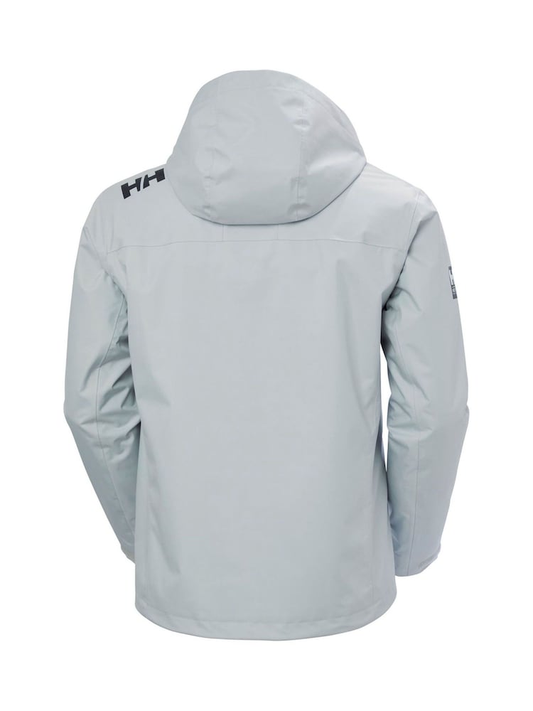 Helly Hansen Grey Crew Hooded Midlayer Sailing Waterproof Jacket 2.0 - Image 4 of 4