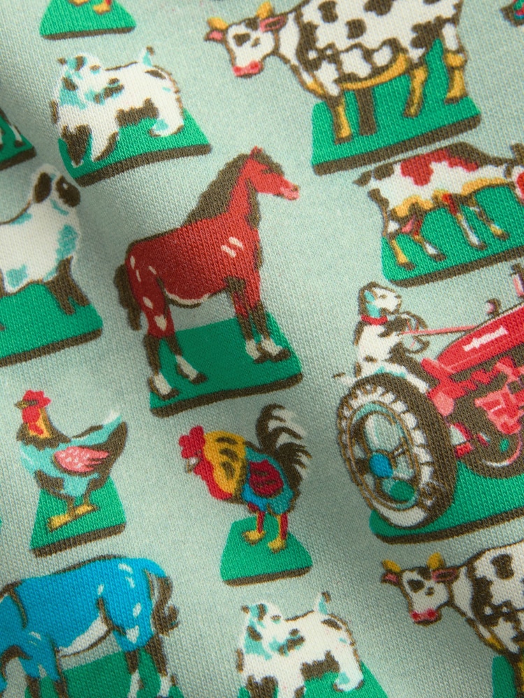 Green Cath Kidston Long Sleeve All-Over-Print Sweatshirt & Joggers Set (3mths-7yrs) - Image 13 of 13