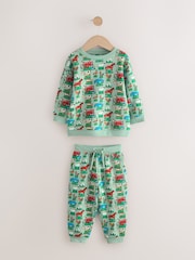 Green Cath Kidston Long Sleeve All-Over-Print Sweatshirt & Joggers Set (3mths-7yrs) - Image 9 of 13
