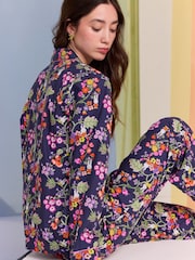 Cath Kidston Navy Botanical 100% Cotton Miffy Button Through Pyjamas - Image 9 of 10