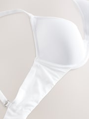 self. White Pad Plunge Smoothing Scoop Bra - Image 7 of 8