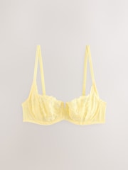 Lemon Yellow Non Pad Balcony Lace Bras 3 Pack A-E - Image 8 of 13
