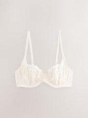 Lemon Yellow Non Pad Balcony Lace Bras 3 Pack A-E - Image 9 of 13