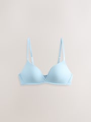 Blue/White Push Up Padded Non Wired Smoothing Bras 2 Pack A-E - Image 7 of 11