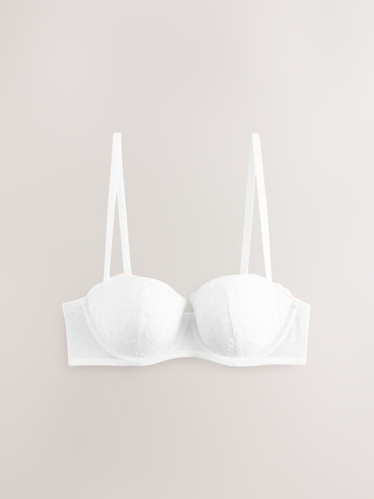 Oranje/wit - Verpakking van 2 kanten strapless multiway beha's met lichte vulling in cupmaten A-E - Image 8 of 11
