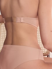 Praline Nude Lightly Lined Plunge Multiway Clear Back Smoothing Strapless Bra A-E - Image 5 of 8