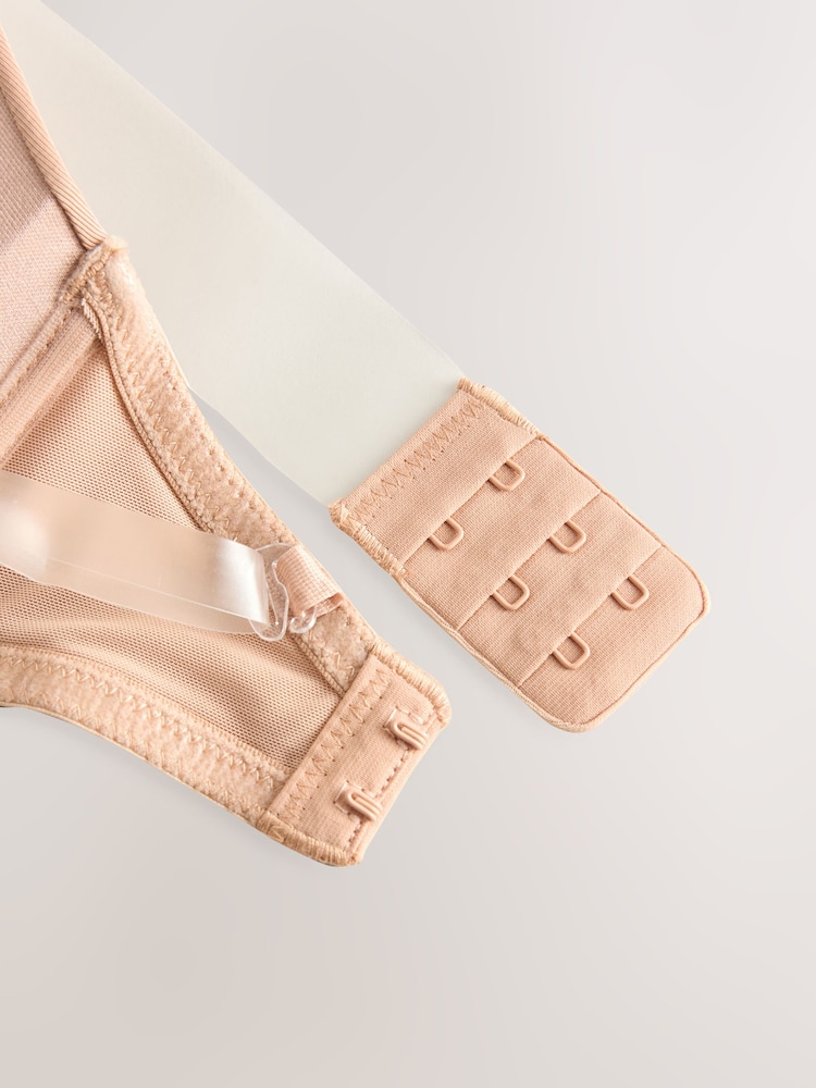 Praline Nude Lightly Lined Plunge Multiway Clear Back Smoothing Strapless Bra A-E - Image 8 of 8