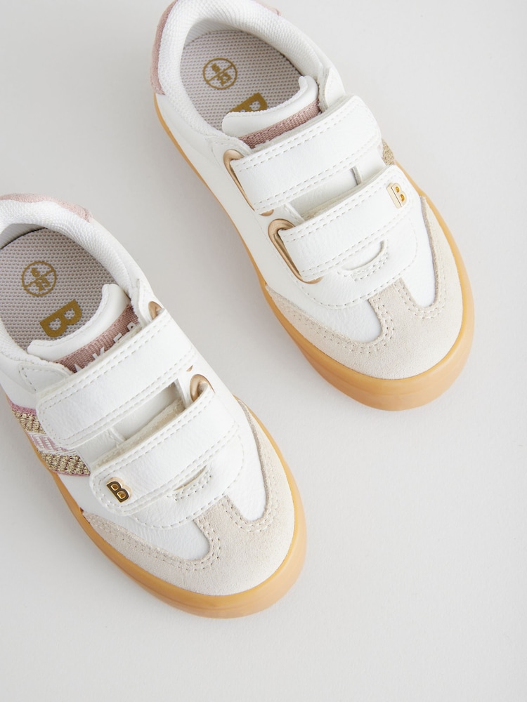 Wit - Baker by Ted Baker Lage sneakers met gumzool voor meisjes - Image 3 of 5