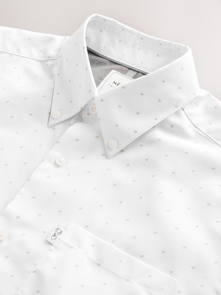 White Easy Iron Button Down Short Sleeve Oxford Shirt - Image 1 of 3