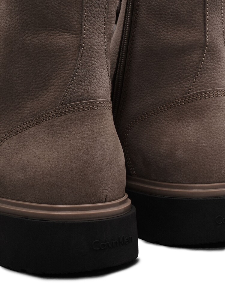 Calvin Klein Brown Lace Up Suede Boots - Image 7 of 7