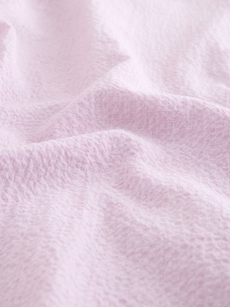 Pink Seersucker - Long Sleeve Cutaway Collar Shirt - Изображение 8 из 8 Pink Seersucker - Long Sleeve Cutaway Collar Shirt - Изображение 8 из 8
