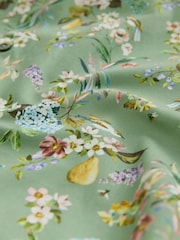 Seafoam Green Floral Fruit Regular Fit Print Short Sleeve Shirt - Image 6 of 7
