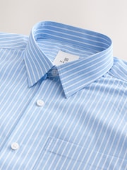 Blue Stripe 100% Cotton Relaxed Fit Long Sleeve Shirt - Image 2 of 3