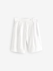 Chocolate and White Linen Rich City Shorts 2 Pack - Image 10 of 15