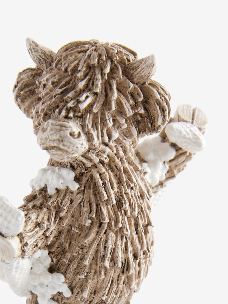 Natural Hamish the Highland Cow Bathroom Towel Ornament - Image 2 of 4