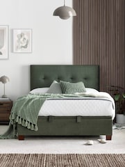 Kaydian Winter Moss Green Walkworth End Lift Ottoman Storage Bed - Image 1 of 2
