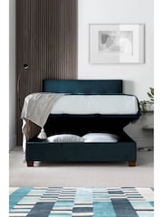 Kaydian Deep Ocean Blue Walkworth End Lift Ottoman Storage Bed - Image 2 of 2