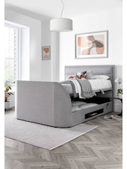 Kaydian Marbella Grey Kirkby TV Side Lift Ottoman Storage Bed - Image 1 of 4