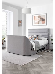 Kaydian Marbella Grey Kirkby TV Side Lift Ottoman Storage Bed - Image 3 of 4
