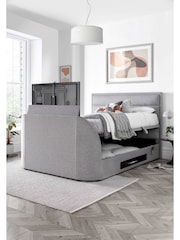 Kaydian Marbella Grey Kirkby TV Side Lift Ottoman Storage Bed - Image 4 of 4