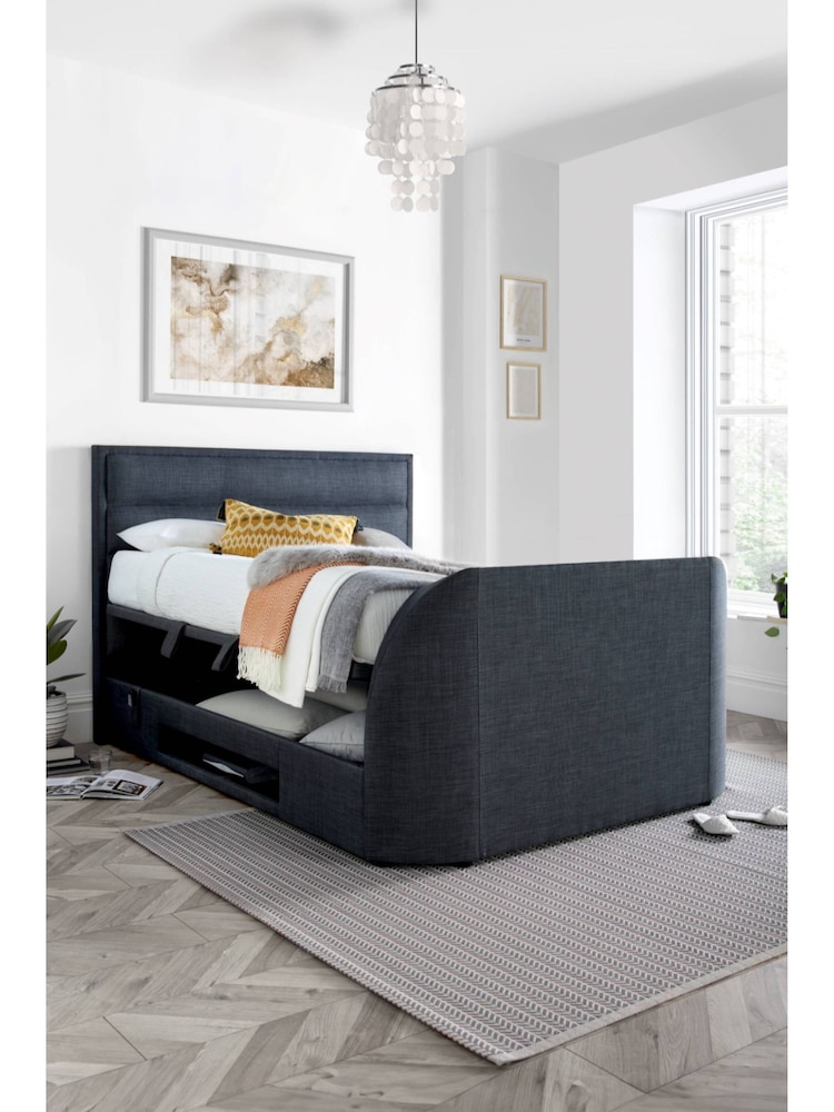 Kaydian Slate Kirkby TV Side Lift Ottoman Storage Bed - Image 2 of 4