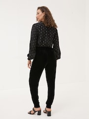Black Dark Skies Velvet Joggers - Image 3 of 6