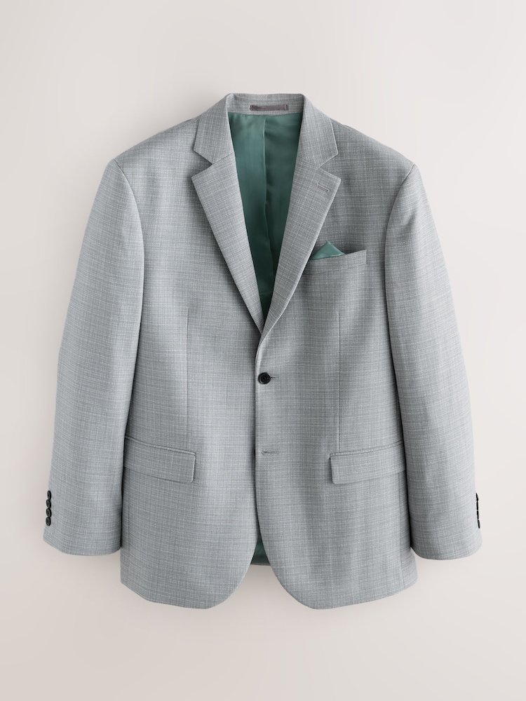 Light Grey Slub Texture Regular Suit - Image 1 of 1