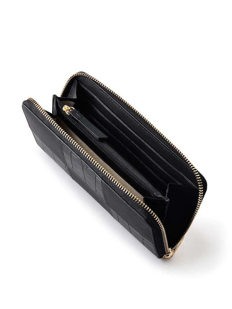 Radley London Large Mount Row Zip Around Matinee Black Purse - Image 3 of 3