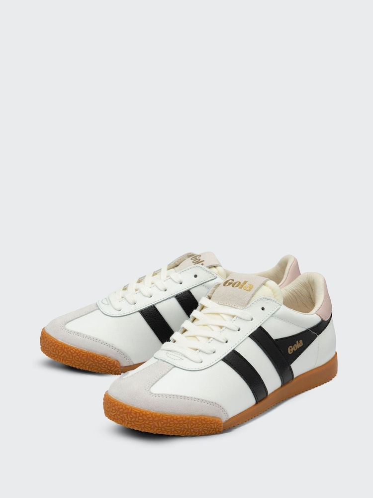 Gola White Black Chalk Pink Womens Elan Trainers - Image 2 of 4