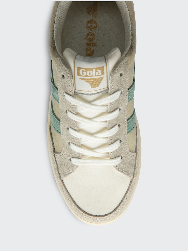 Gola Gold Green Mist Evergreen Womens Superslam Blaze Trainers - Image 4 of 4