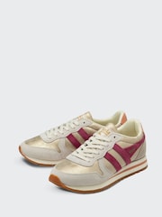 Gola Gold Cerise Terracotta Womens Daytona Trainers - Image 2 of 3