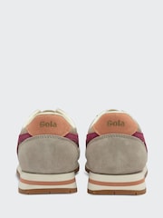Gola Gold Cerise Terracotta Womens Daytona Trainers - Image 3 of 3