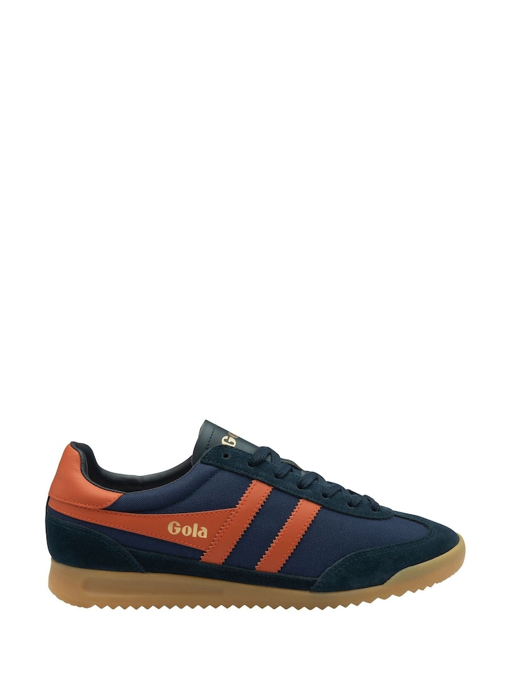 Gola Navy Moody Orange Mens Tornado Trainers - Image 1 of 4