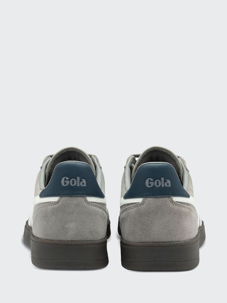 Cementwit marineblauw donkergom - Gola Viper herensneakers - Image 3 of 4
