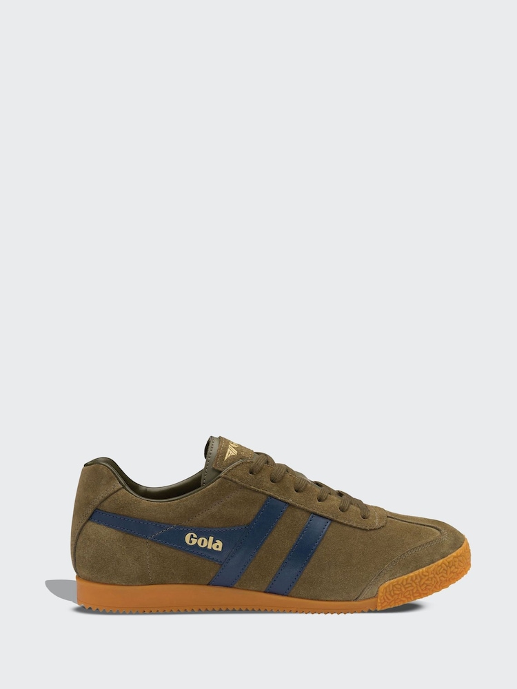 Gola Khaki Navy Mens Harrier Trainers - Image 1 of 4