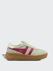 Gola Matcha Fuchsia Off White Gum Womens Athena Trainers - Image 1 of 2