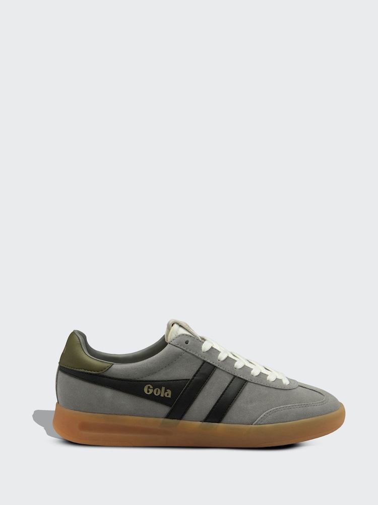 Gola Evergreen Navy Burgundy Gum Mens Cyclone Trainers - Image 1 of 4