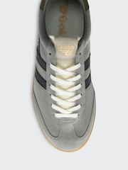Gola Evergreen Navy Burgundy Gum Mens Cyclone Trainers - Image 4 of 4