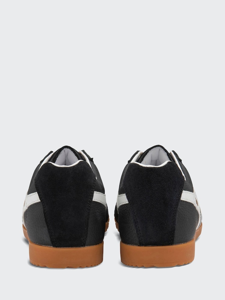 Gola Black White Mens Harrier Trainers - Image 3 of 4