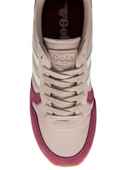 Gola Rose Cerise Off White Womens Daytona Trainers - Image 4 of 4