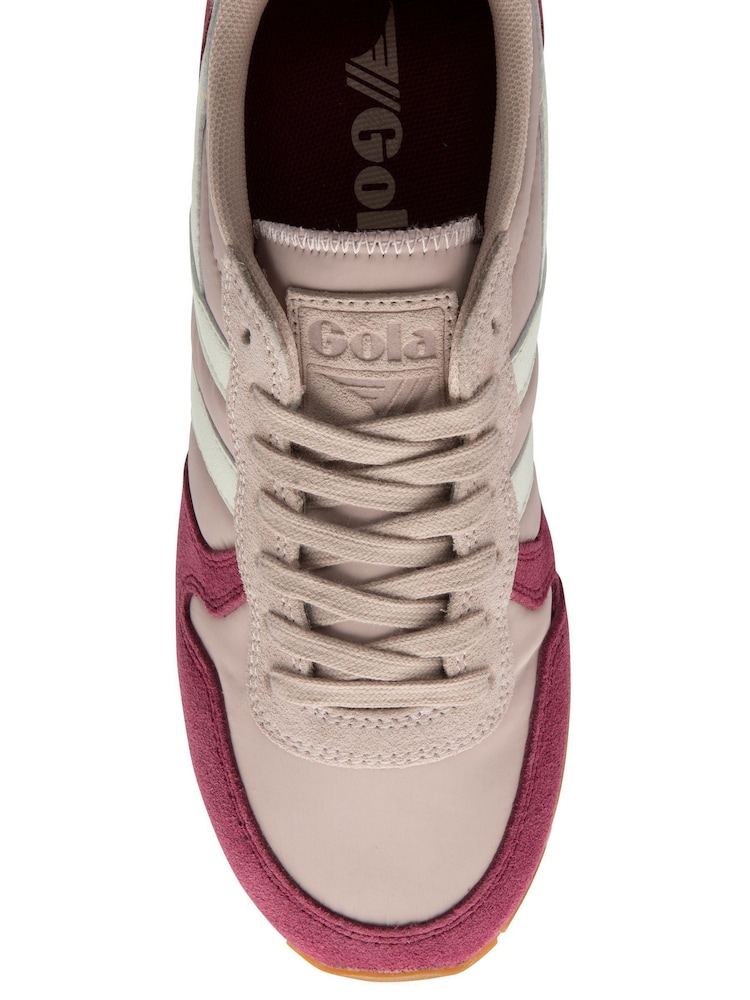 Gola Rose Cerise Off White Womens Daytona Trainers - Image 4 of 4
