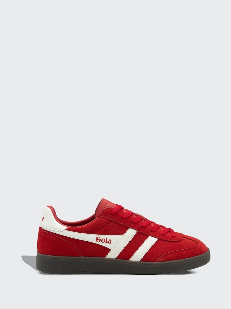 Gola Deep Red White Dark Gum Mens Viper Trainers - Image 1 of 4