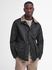 Barbour® International Winkirk Wax 100% Cotton Black Jacket - Image 1 of 7