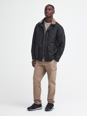 Barbour® International Winkirk Wax 100% Cotton Black Jacket - Image 2 of 7