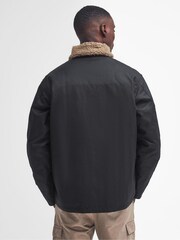 Barbour® International Winkirk Wax 100% Cotton Black Jacket - Image 3 of 7