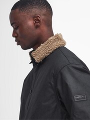 Barbour® International Winkirk Wax 100% Cotton Black Jacket - Image 5 of 7