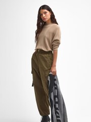 Barbour® International Natural Sunita Knitted 100% Cotton Jumper - Image 4 of 7